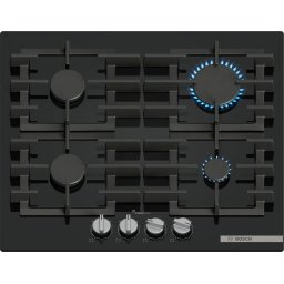 Plită pe gaz Bosch PPP6A6I40 4 zone 60 cm seria 6 Quartz Negru