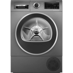 Uscător de rufe WQG245DREU cu condensare și pompă de căldură Seria 6, Gri fontă