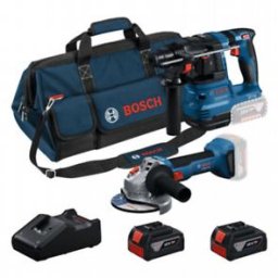 0615V0003C PRO Set de 2 scule de 18 V: GWS + GBH + 2 x GBA 18V 4.0Ah + GAL + geantă