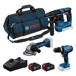 0615A500AG PRO Set de 3 scule de 18 V: GSB + GBH + GWS + 2x GBA 4.0Ah + GAL18V-40