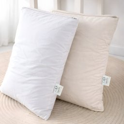 Perna Copii Lana Merino 100% LanaWool 35x54 cm Fermitate Mica 250 g Exterior Bumbac OekoTex Clasa 1 cu Fermoar, Alb