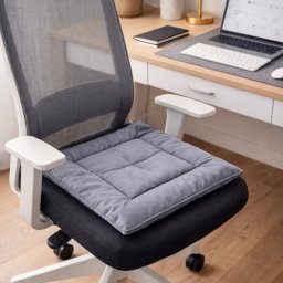 Perna sezut Scaun Lana Merino 100% LanaWool 38x38cm Patrat Protectie Naturala AntiAcarieni, Gri
