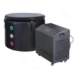 MXM Set cadă pentru terapie cu gheață 250 l cu unitate de răcire și încălzire QG-RC25 – WiFi, sterilizare UV și ozon