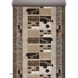 Traversa Luna 1815-12, Latime 0.8m, Marime 80 x 800 cm, Maro, Inaltime Fir 6 mm, Festonata Surfilata Tivita, Antialergica, Polipropilena, Living, Dormitor, Sufragerie, Birou
