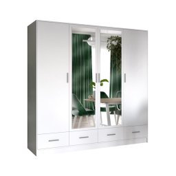 Dulap cu oglindă SANNA 200x215 cm, alb