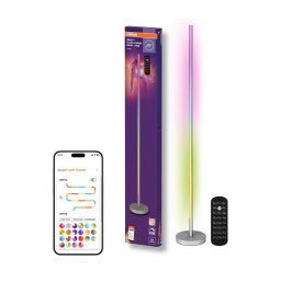 Osram - Lampadar LED RGBW SMART+ MAGIC dimmabil, 11,5W/230V, argintiu, Wi-Fi+telecomandă