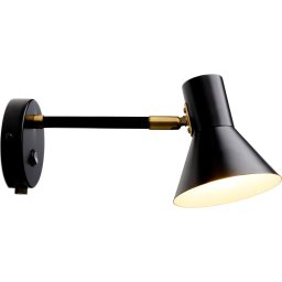 Halo Design 747450 - Aplică de perete STYLE 1xE14/25W/230V negru/alamă