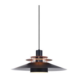 Halo Design 744503 - Pendul pe cablu RIVOLI 1xE27/40W/230V Ø 50 cm, negru/cupru