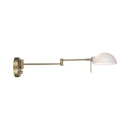 Halo Design 740222 - Aplică de perete KJOBENHAVN 1xG9/28W/230V alamă