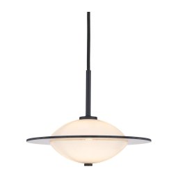 Halo Design 743582 - Lustră suspendată pe cablu ORBIT 1xG9/7W/230V Ø 24 cm alb/negru/fumuriu