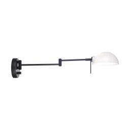 Halo Design 740215 - Aplică de perete KJOBENHAVN, 1 x soclu G9, 28 W, 230 V, neagră