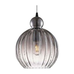 Halo Design 737338 - Pendul pe cablu BALL BALL 1xE27/40W/230V, diam. 32 cm, gri fumuriu