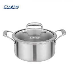Oala Inox Heinner HR-MRK-3A20 | 20cm, 2.8L, Capac Sticla, Atomic3