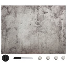 Tabla magnetica de perete, 80 x 60 cm, sticla GartenMobel Dekor