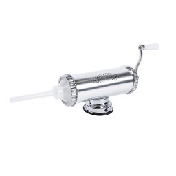 Masina de facut carnati de casa 1,5 kg din aluminiu, cu ventuza, Micul Fermier