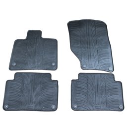 Covorase auto din cauciuc Audi Q7 4L 2006-2015, negre, Gledring, set 4 buc