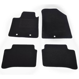 Covorase auto din mocheta pentru Hyundai i10 08/2013-, negre, set 4 piese