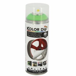 Spray vopsea cauciucata verde fluorescent Kolor Dip 400 ml