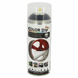 Spray vopsea cauciucata Kolor Dip negru metalic, 400 ml