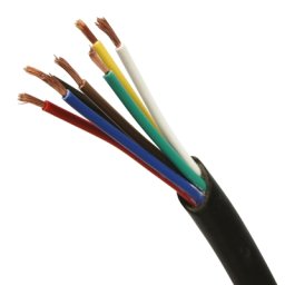 Cablu electric pentru remorca 12V, 7 fire x 1.5 mm², la metru