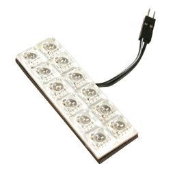 Panou LED auto cu 12 Hyper-Led albastre 20x60 mm, 12V
