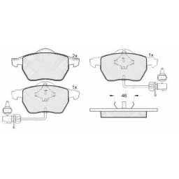 Placute frana fata TRW GDB1307 pentru Audi A4 A6, Passat, Superb, Exeo
