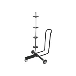 Stand depozitare roti cu jante Carpoint din aluminiu, cu roti, 18 inch