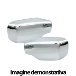 Carcase oglinzi cromate pentru Opel Corsa 1998-2002, set 2 buc
