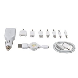 Incarcator auto USB Automax 12V cu 7 adaptoare pentru telefoane mobile