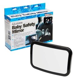 Oglinda auto pentru supraveghere copil, fixare la tetiera, 28x19 cm
