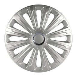 Set capace roti 13 inch argintii Trend RC din ABS rezistent, 4 buc