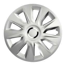 Set capace roti 14 inch Stratos RC argintiu din ABS, 4 bucati