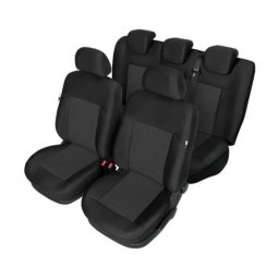 Huse scaun dedicate Ford Focus II si III, negru/gri, set 9 piese