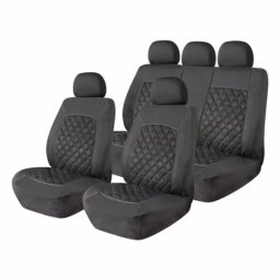 Huse scaun auto universale Amio SC-11, set 9 piese, negre