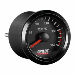 Manometru temperatura ulei Black Analog 52 mm, 9-32V, cu senzor inclus