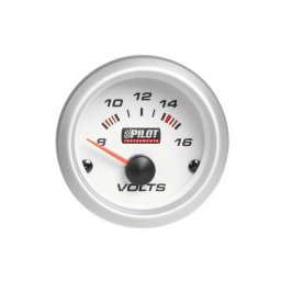 Ceas voltmetru auto Blue Series 52 mm, iluminare albastra, 12V