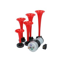 Claxon auto Carpoint 5 tonuri 12V cu compresor electric, 240W, 117dB