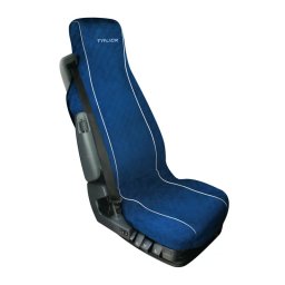 Husa scaun camion Silvia din bumbac, matlasata, albastra, 1 buc