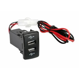 Priza dubla USB încastrabila 12/24V pentru camion Scania, 3A