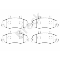 Placute de frana fata pentru Ford Transit 1991-2000, set