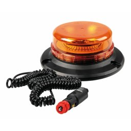 Girofar stroboscopic LED galben 12/24V cu magnet si ventuza RL-7