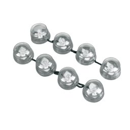 Set iluminare LED auto 8 buc rosu 12V cu montaj adeziv impermeabil