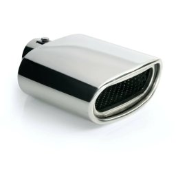 Ornament toba esapament TS-30 din inox lustruit, sunet sport, 28-36 mm