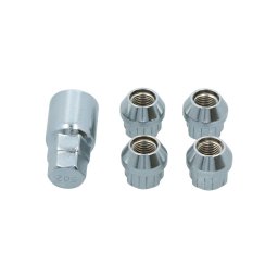 Set piulite antifurt Carpoint M12x1,25 conic pentru Daewoo, Nissan, Opel, Subaru, Suzuki