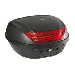 Cutie spate motocicleta Lampa T-Box 52, 52 litri, negru embosat
