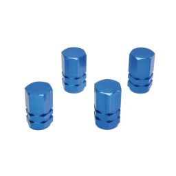 Set capace ventil auto Automax hexagon albastre, 4 bucati