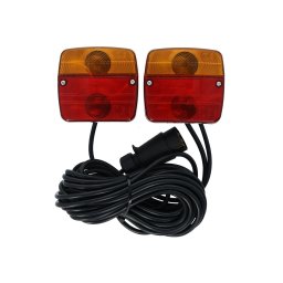 Kit magnetic pentru remorca auto Carpoint cu lampi, cablu 7,5 m si fisa 7 pini