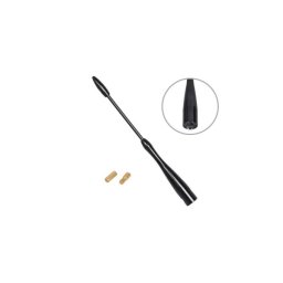 Tija antena auto Automax 16 cm, neagra, cu adaptoare 5 si 6 mm