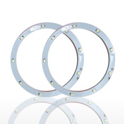 Set 2 leduri auto Angel Eyes EVO Formance 12 cm, lumina alba