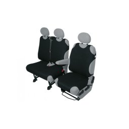 Huse scaune auto tip maieu pentru microbuz/VAN 2+1 locuri, negre